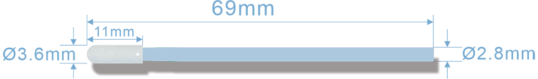 WFS742 Foam Cleanroom Swabs