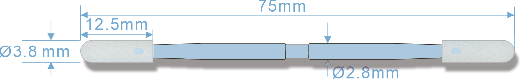 WFSD742 Foam Cleanroom Swabs