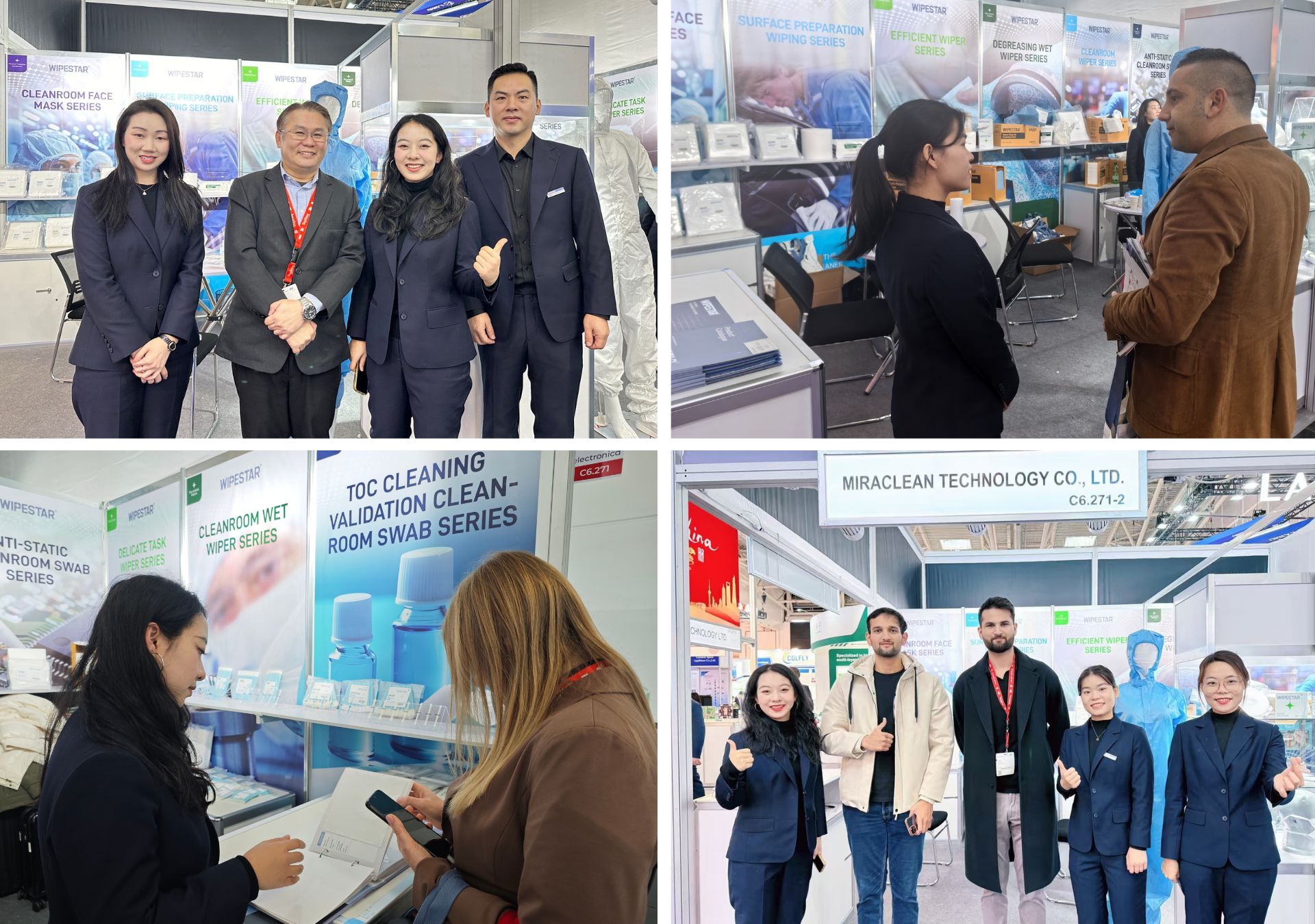 Wipestar team and customers on Electronica 2024