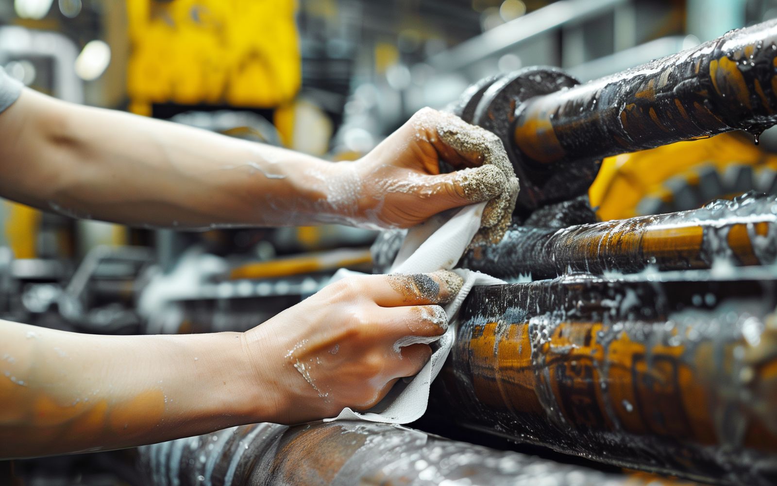 Heavy duty Extra Absorbent Towels in the workshop